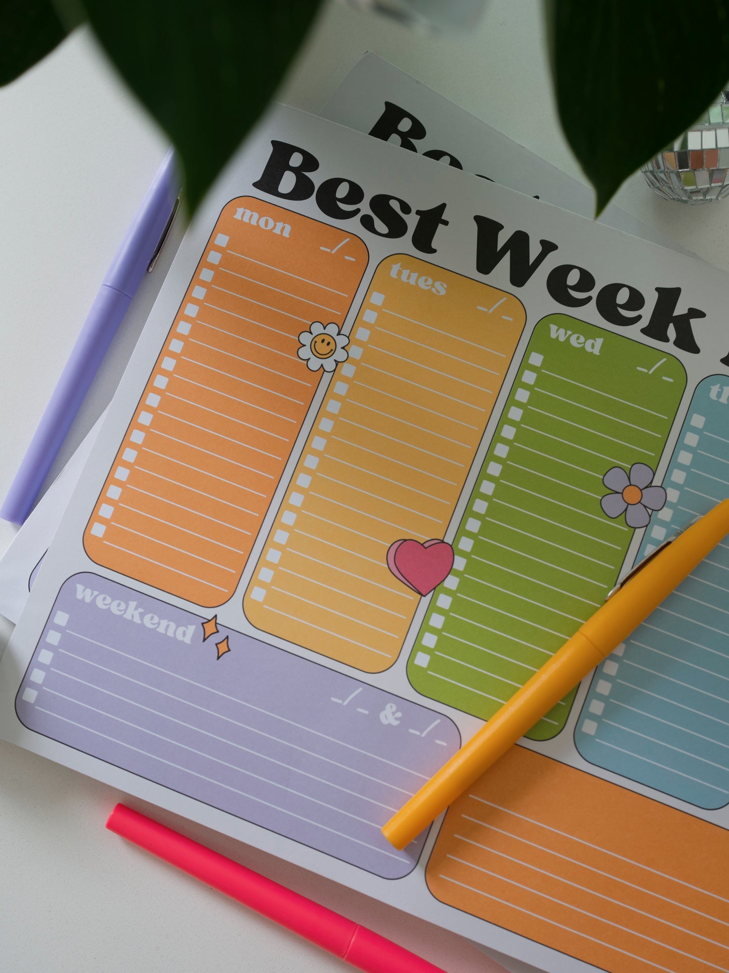 Best Week Ever Weekly Notepad Planner