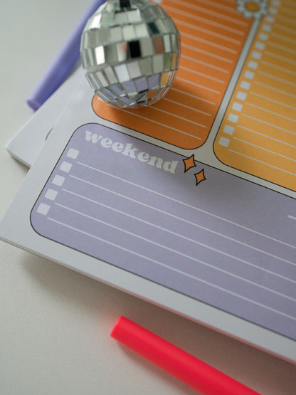Best Week Ever Weekly Notepad Planner